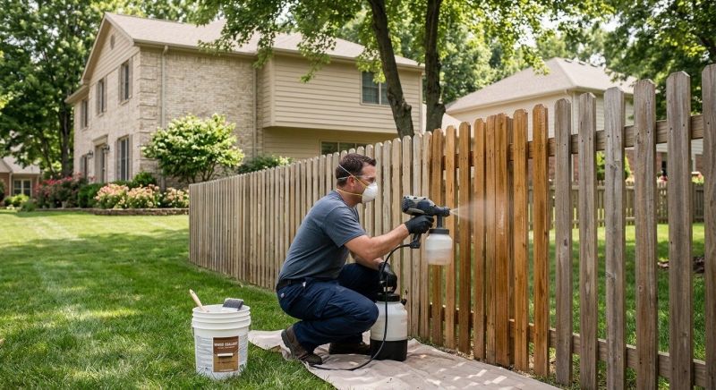 Cedar Fence Sealing in Alpharetta, GA