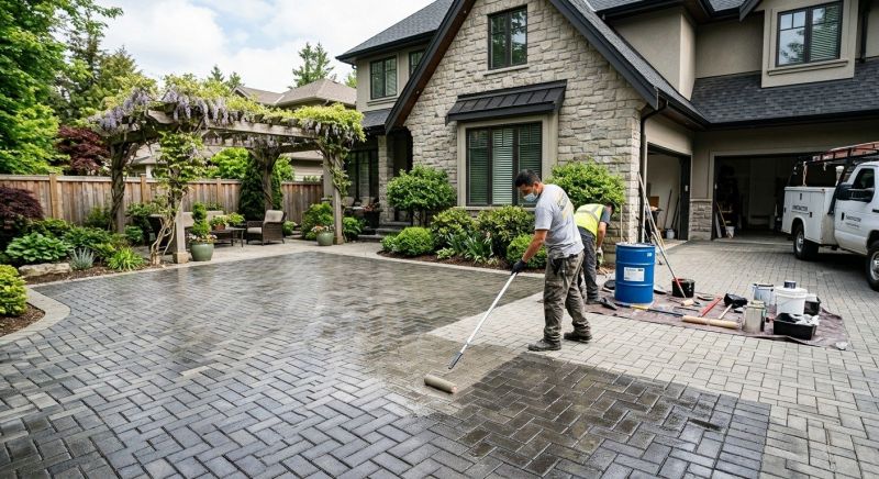 Stamped Concrete Sealing in Tacoma, WA
